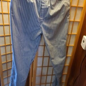 Women's Blue Striped Pants